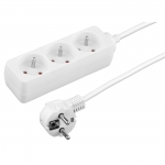 TITANUM 3-WAY SOCKET WITH SURGE PROTECTION AND GROUND PIN 3M TL119 WHITE