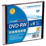 DVD-RW ESPERANZA 4,7GB X4 - SLIM CASE 1 SZT.