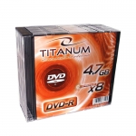 DVD-R TITANUM 4,7GB X8 - SLIM CASE 10 SZT.