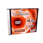 DVD-R TITANUM 4,7GB X8 - SLIM CASE 1 SZT.
