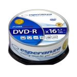 DVD-R ESPERANZA 4,7GB X16 - CAKE BOX 25 SZT.