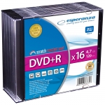 DVD+R ESPERANZA 4,7GB X16 - SLIM CASE 10 SZT.