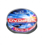 DVD-R TITANUM 4,7 GB X16 - CAKE BOX 10