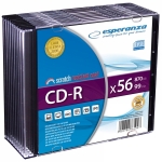 ESPERANZA CD-R 870MB / 99MIN - SLIM CASE 10 PCS.