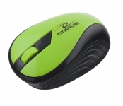 TITANUM BEZPRZEWODOWA MYSZ OPTYCZNA 2.4GHz 3D USB RAINBOW ZIELONA