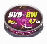 DVD+RW ESPERANZA 4,7GB X4 - CAKE 10SZT.