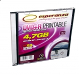 ESPERANZA DVD+R 4,7GB X16 PRINTABLE - SLIM CASE 1 PCS.