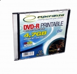 ESPERANZA DVD-R 4,7GB X16 PRINTABLE - SLIM CASE 1 PCS.