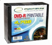 ESPERANZA DVD-R 4,7GB X16 PRINTABLE - SLIM CASE 10 PCS.