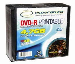 esperanza-dvd-r-4-7gb-x16-printable---slim-case-10-pcs-